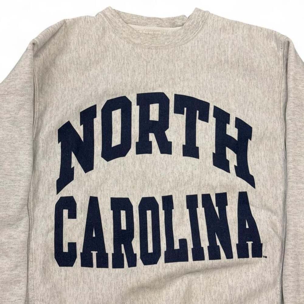 Champion Original Reverse Weave North Carolina Crewneck Sweatshirt S